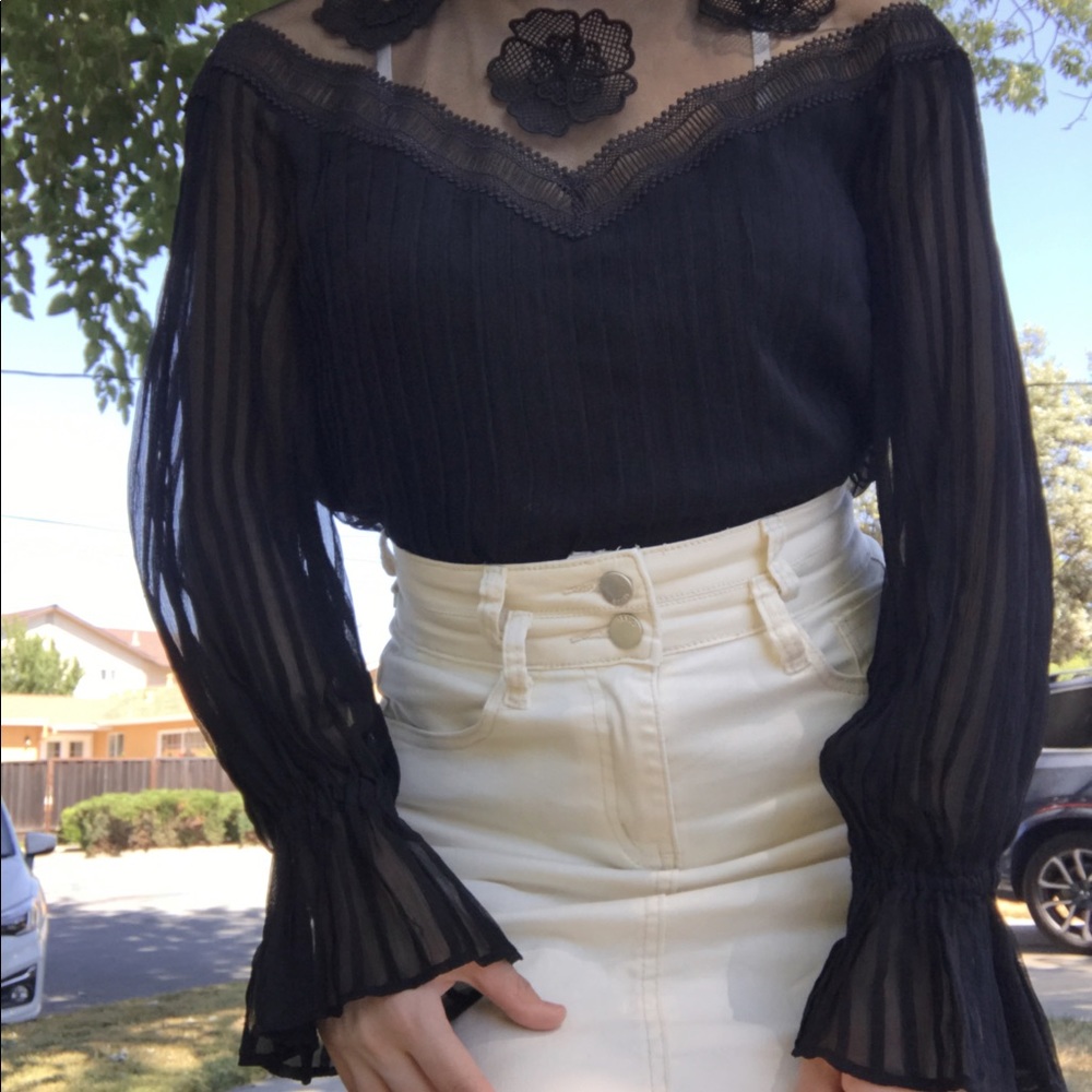 Anne Fontaine silk blouse size s